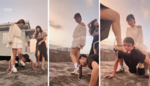 【凤主大人】双S-户外天台遛狗虐-97LZTD-36020