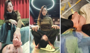 【咩祖】走了一天的臭脚丫强迫虐-97LZTD-36022