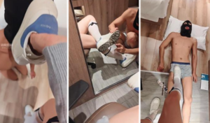 【喵喵】脏鞋白袜清理舔-97LZTD-36030