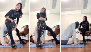 【爱丽丝】骑马胯下辱-长靴踩虐-97LZTD-36046