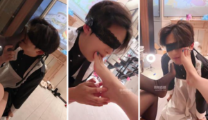 【曼曼曼曼】变装女仆狗-黑丝美腿踩虐-97LZTD-36060