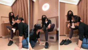 【辣姐】原味白袜玩贱奴-97LZTD-36067