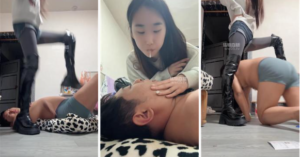 【艾斯】喂口水-坐脸-长靴踢踹踩-97LZTD-36182