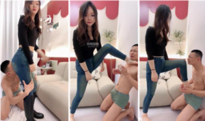 【黎悠】腿绞窒息-长靴玉足踩-97LZTD-36213