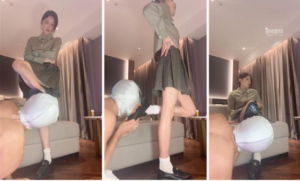 【狸狸】白袜塞嘴-小皮鞋暴踩-97LZTD-36214