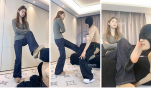 【女生也能很暴力】雪地靴暴力踢踹-97LZTD-36283