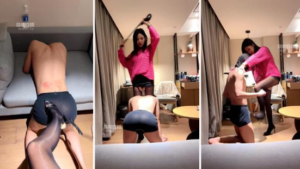 【亚兮】长腿车模黑丝脚玩奴-97LZTD-36615