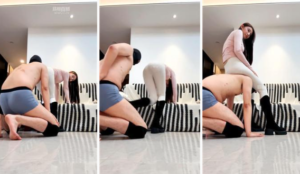 【Cici】白袜跳踩-长靴连环踢裆-97LZTD-46745