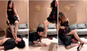 【煎饼狗子】高跟网袜素人玩虐奴-97LZTD-46756