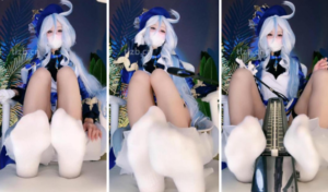 【第一视角】【Vinni维妮eS】水神の审判Cosplay原神×芙可娜第一视角-97LZTD-46798