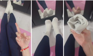 【第一视角】【风筝】褥母瑜伽裤白袜流经-97LZTD-46870