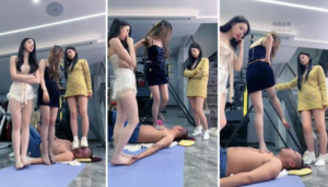 【麋鹿银儿】女奴暴揍男奴恶毒阴狠厌恶歧视反差极致-97LZTD-46881