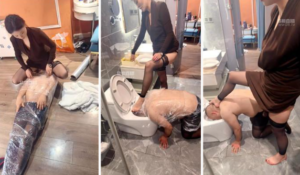 【可可夫妻】保鲜膜全包狠虐-97LZTD-47007